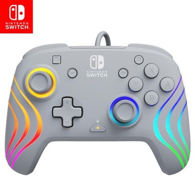 Official Switch Afterglow Wave Wired Controller  Grey