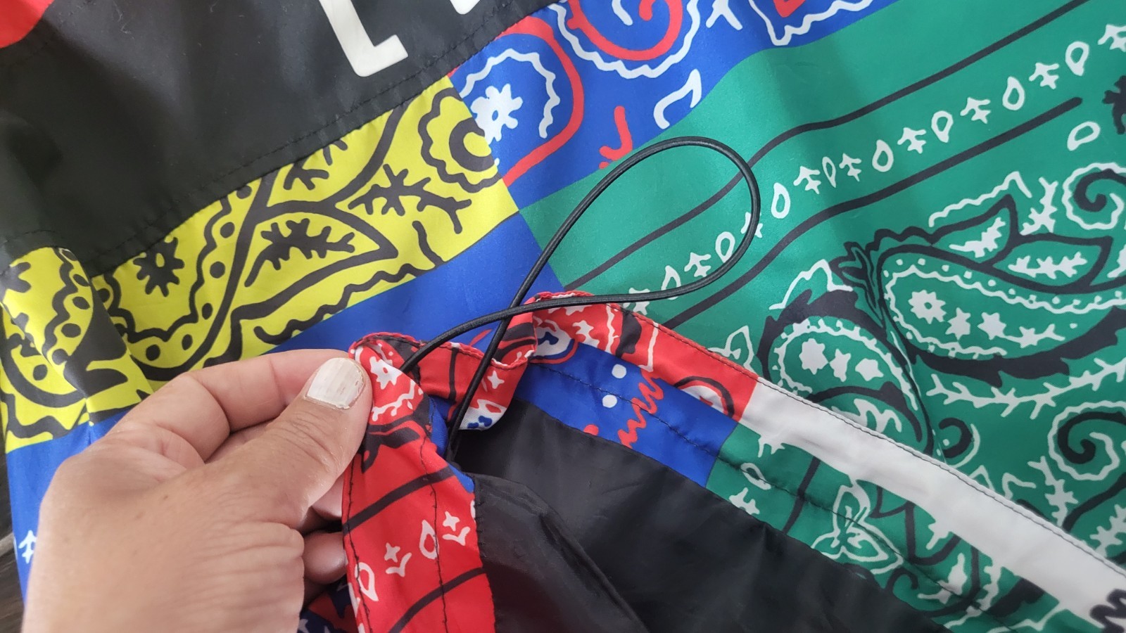 Encrypted Legend Patchwork Lightweight Hoodie M-L… - image 5