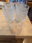 Vintage Anchor Hocking  WEXFORD  Lot of 4 CLARET WINE GOBLETS  5 3/8"