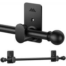 No Drill Curtain Rods for Windows 30 to 90 Inches, 5/8 Inch Diameter Tension Rod