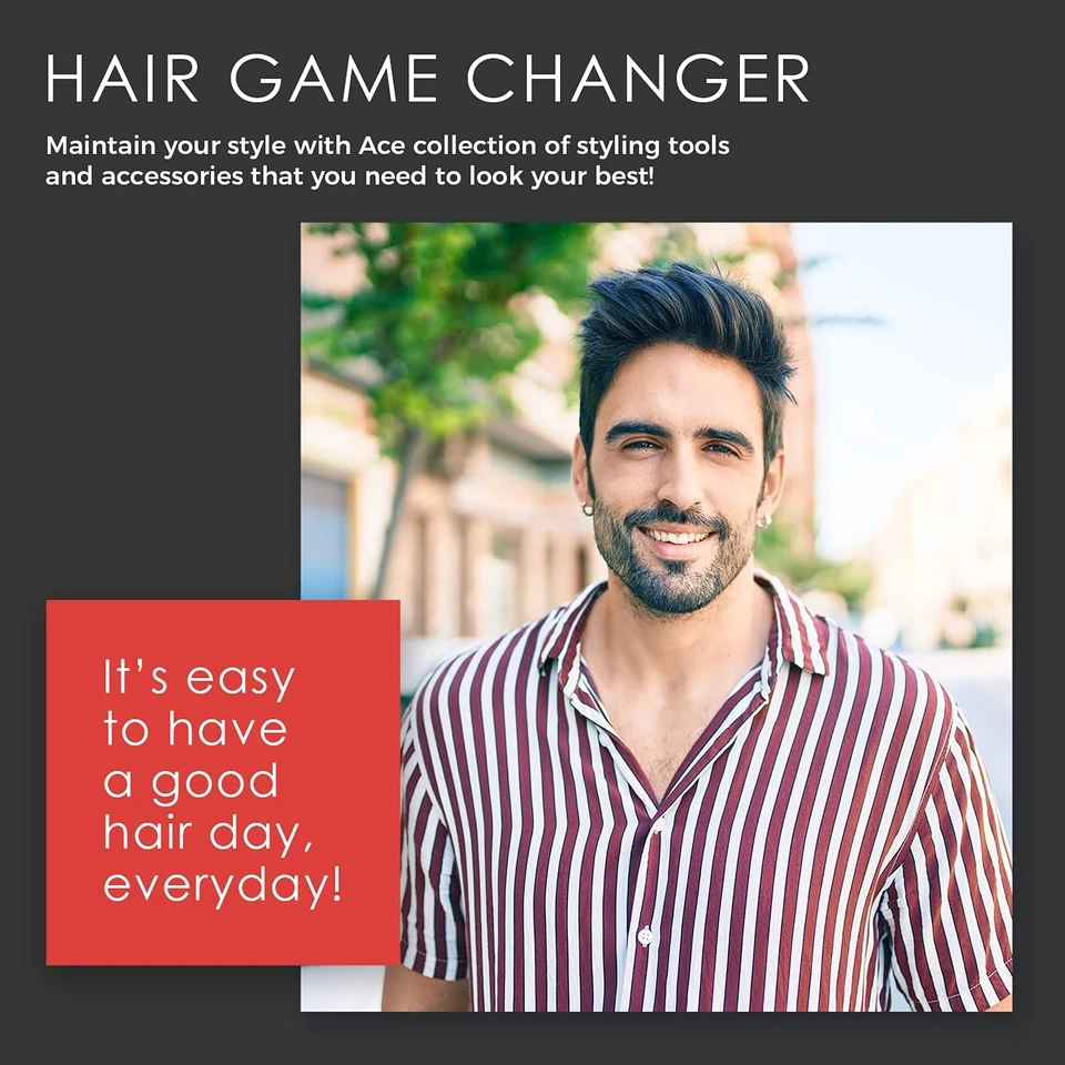 Расческа ACE Pocket Fine Tooth Hair Comb 4,5 дюйма черная идеально подходит для тонких средних волос - Изображение 4 из 4