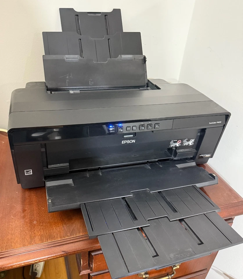 EPSON SureColor P400 WLAN Farbfotodrucker. Funktioniert aber braucht Kopfreinigung
