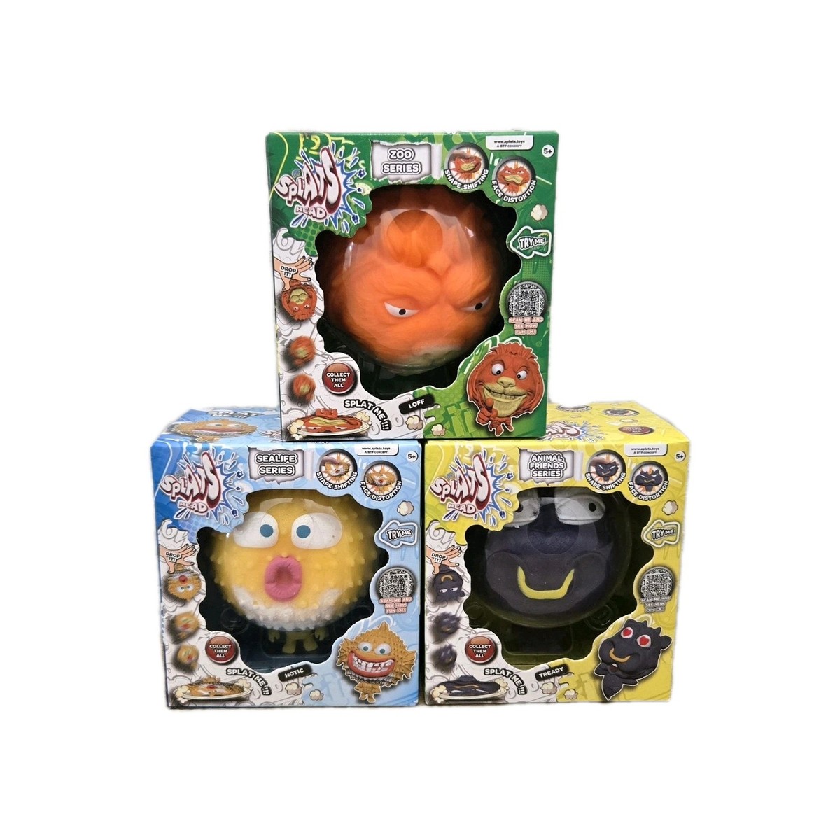 SPLATS Head Animal/Zoo/Sealife Series TREADY Bull/LOFF Lion