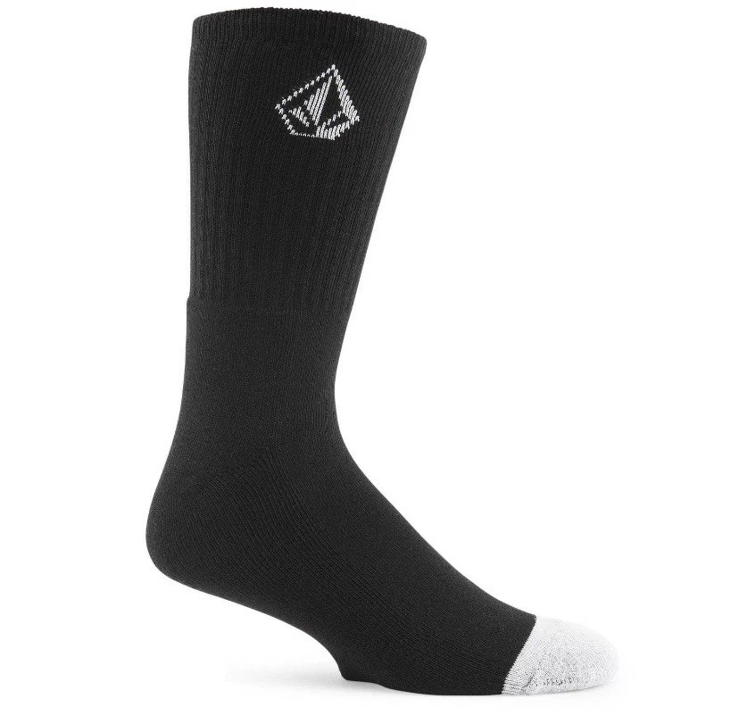VOLCOM Full Stone Crew Sock 3 Pairs - Black - Image 2 of 4