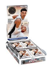 2023-24 Topps Chrome HOBBY BOX (2 AUTOs) Basketball Brand New Factory Sealed