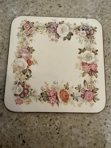 Juego De 6 Posavasos De Colección Pimpernel Hecho En Inglaterra Acabado Floral De Luxe 4x4 - Imagen 6 de 8
