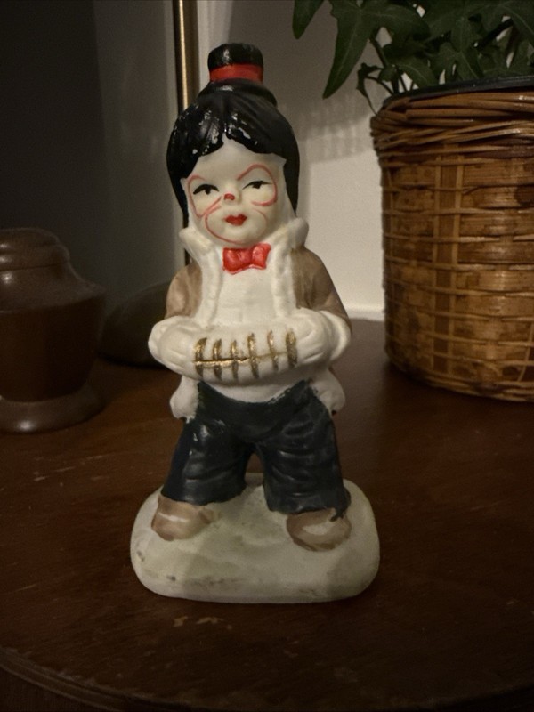 Vintage Clown with Accordion Porcelain Figurine Made In Japan 50-60’s