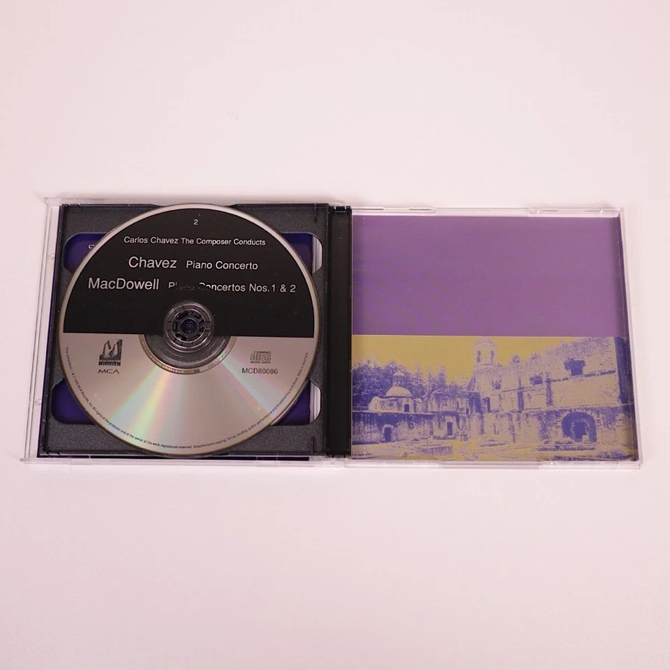 Chavez Piano Concerto MacDowell Piano Concertos 1 & 2 - 2CD 1996 Classical - Image 3 of 4