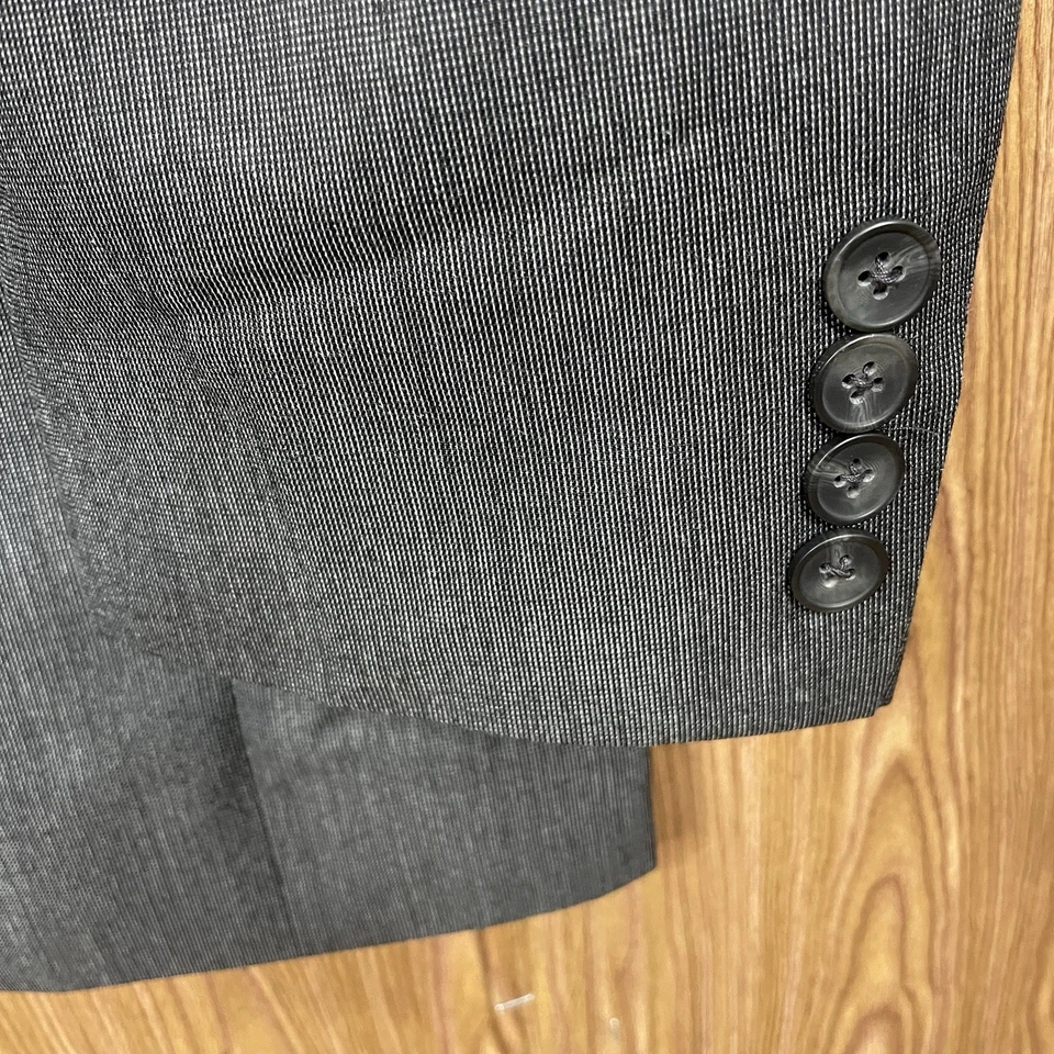 Stafford 2 Piece Suit Mens 46R 42x28 Gray Multicolor Polyester Rayon Two Buttons - Image 4 of 4