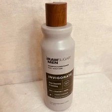 Raw Sugar Men's Invigorate  Shampoo/Conditioner W/ Charcoal, Jojoba, Mint 18 oz