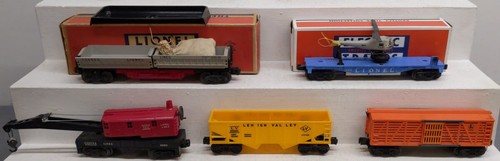 Coches de carga surtidos Lionel vintage calibre O: 6648, 6176, 6560, 335955, 3410 [5] | Condition: Used