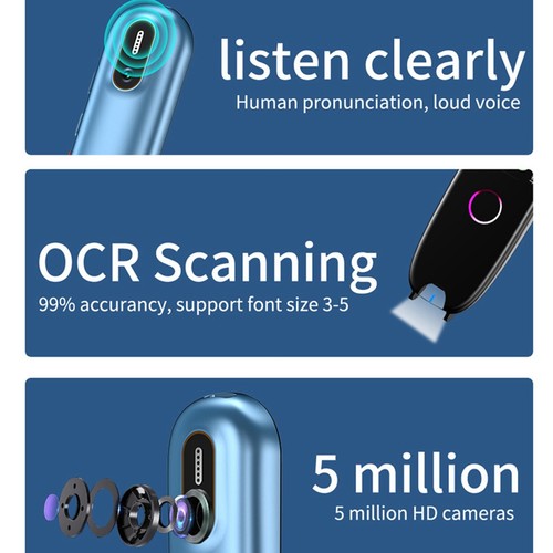 Pen Scan Reader ABS Eco Friendly Traductor Tralator Styl With Microphone Foreign - Afbeelding 4 van 12
