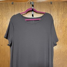 Gap Maxi Length Knit Tshirt Dress Women's Brown Size XXL NWT Side Slit