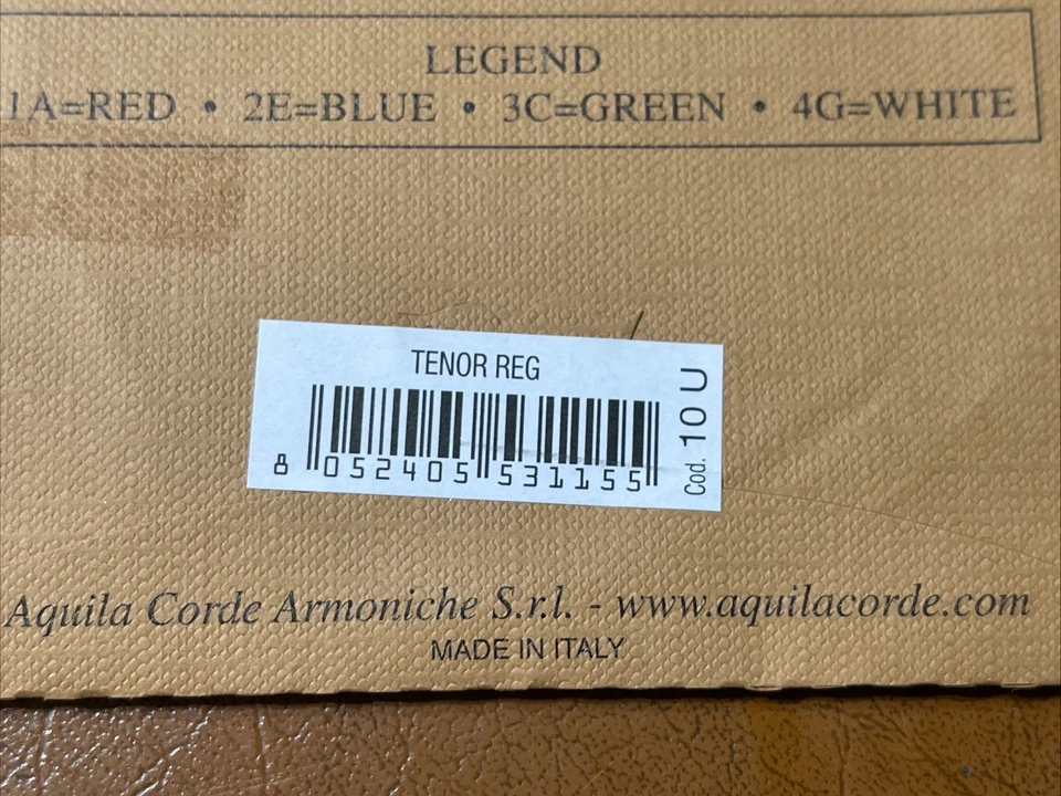 Aquila Tenor Ukulele Strings All Nylgut Tenor Regular 10U - Image 3 of 3