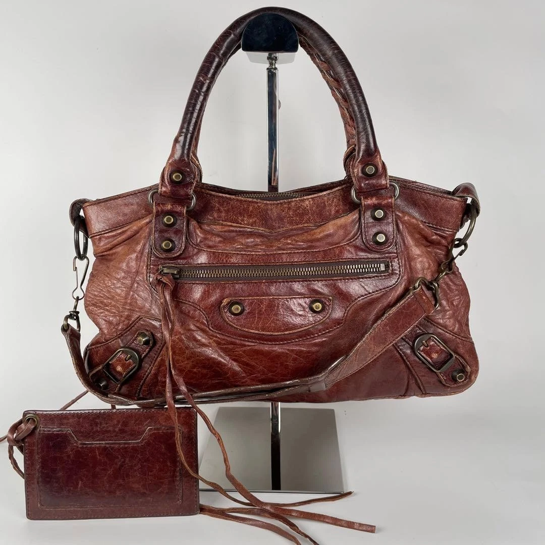 BALENCIAGA/the first bag/ザ ファースト/バレンシアガ Balenciaga // Pink Motocross First Handbag – VSP Consignment