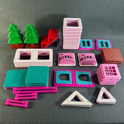Magformers Sweet House Parts Incomplete Set Lot 3D Brain Training Building Toy