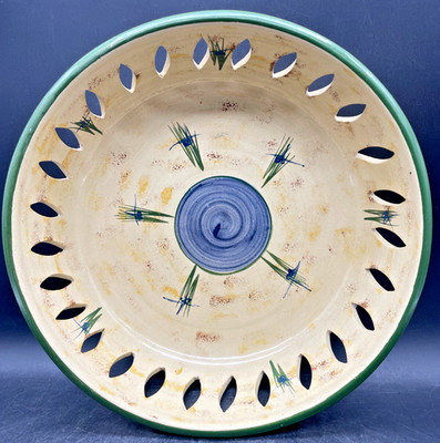 African Pottery Bowl Kadiki Zimbabwe Apoto Hand Painted Pierced design Bowl