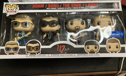 Funko Pop Rocks - U2 Zoo TV - 4-Pack: Adam/Bono/The Edge/Larry - Walmart - NewFu
