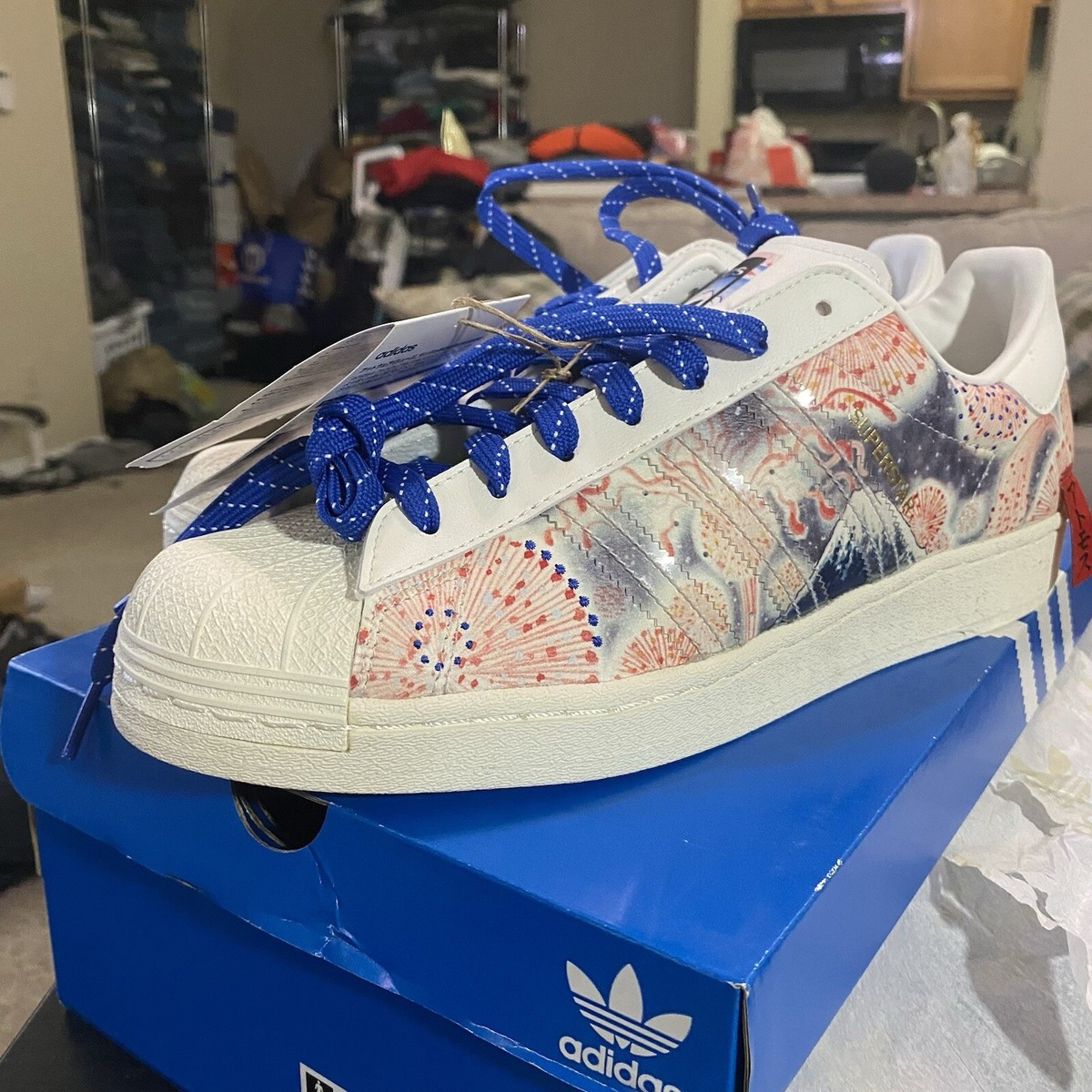 スニーカー adidas SUPERSTAR x atmos GX7791 Size 9.5 - adidas Shoes Sneakers Superstar x Atmos 2021 - Mt