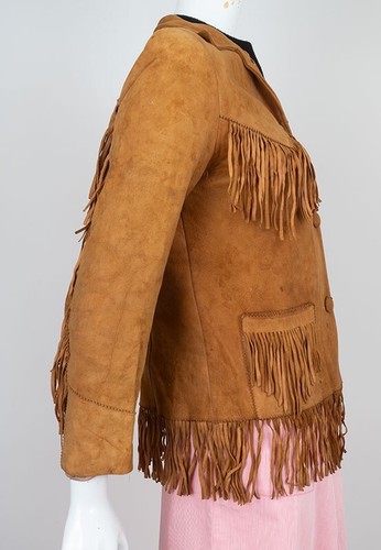 1950s Vintage Women's Suede Fringed Western Jacket - Picture 2 of 6