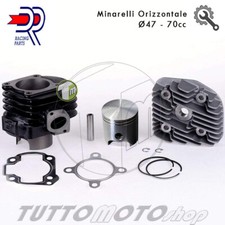 GRUPPO TERMICO DR EVOLUTION D.47 70 CILINDRO PISTONE TESTA APRILIA RALLY 50 ARIA