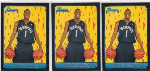 (3) 2006-07 Kyle Lowry Bowman ROOKIE CARD Lot #136 - Heat RC Villanova
