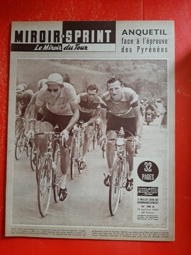 TOUR DE FRANCE 1957, FRENCH MAGAZINE, JACQUES ANQUETIL, VGC