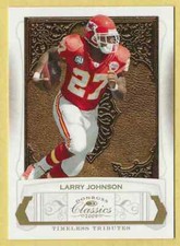 2009 Classics Timeless Tributes  Gold Larry Johnson #50 42/50 Chiefs