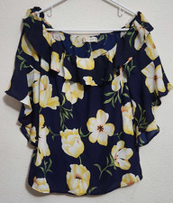 Women's Medium Short-Sleeve Floral Print Blouse