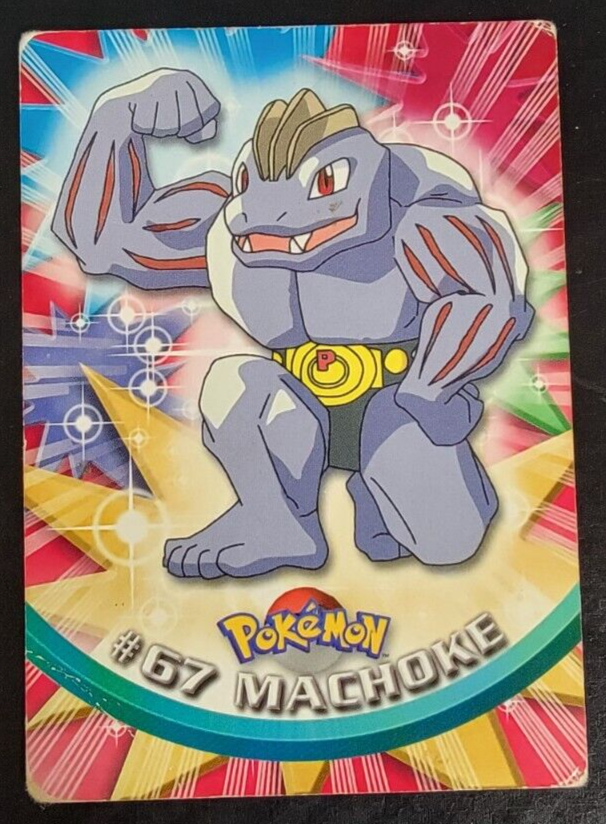 #67 machoke pokemon card Pokmon Card Machoke #67 TV Animation Blue Logo 1st Print ENG L015228 AGS Collectibles