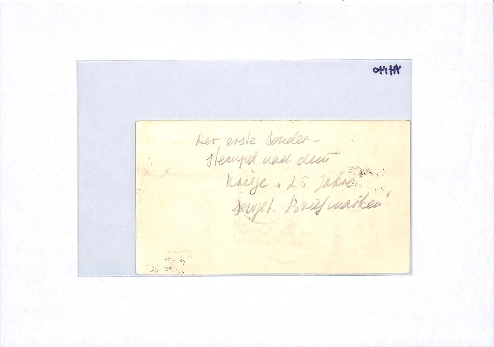 USSR RUSSIA 1946 Card 25th Soviet Post Set REVOLUTION *IMPERF*/Perf Stamps YH140 - Image 4 of 4