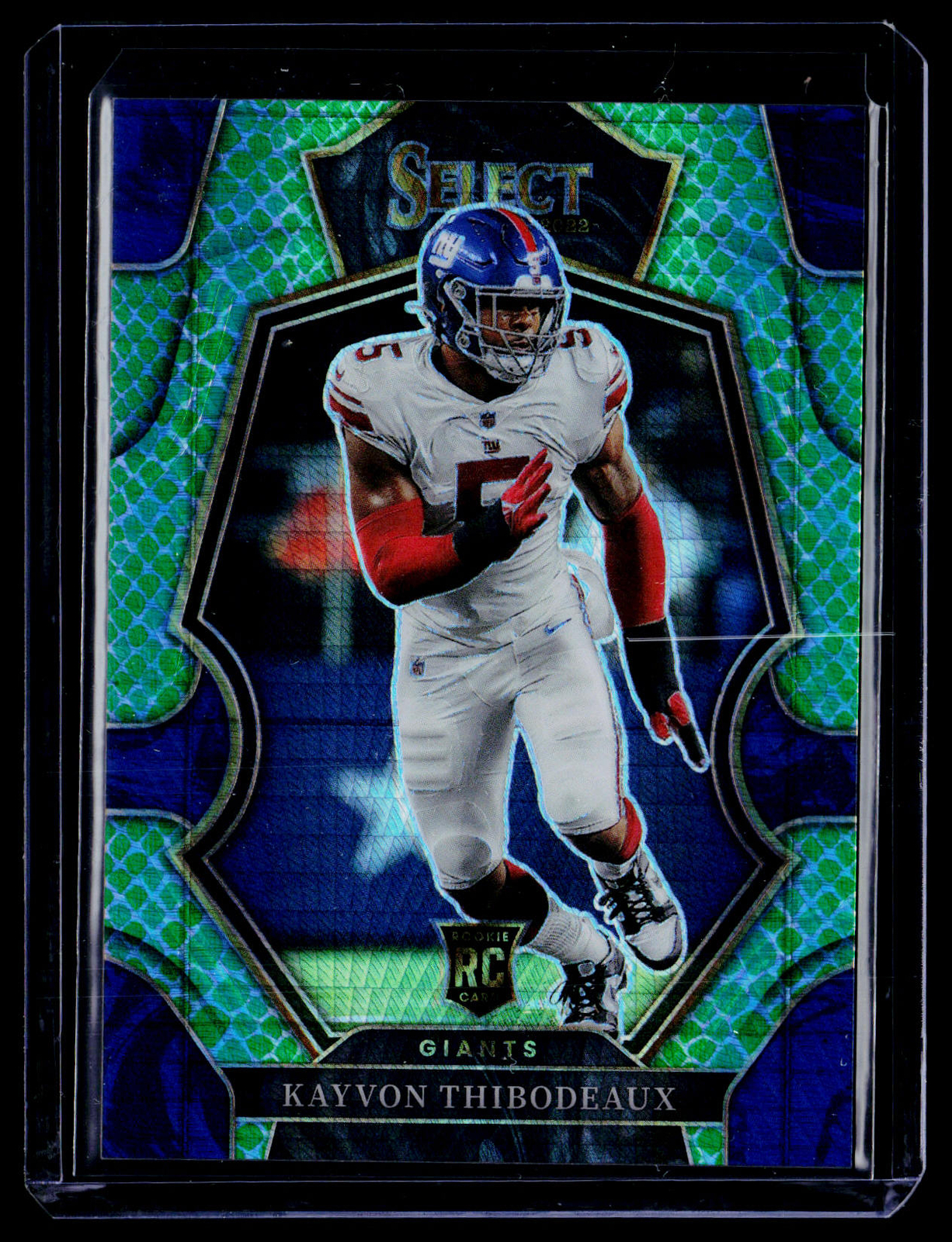 2022 Panini Select #175 Kayvon Thibodeaux Dragon Scale Prizm #/89