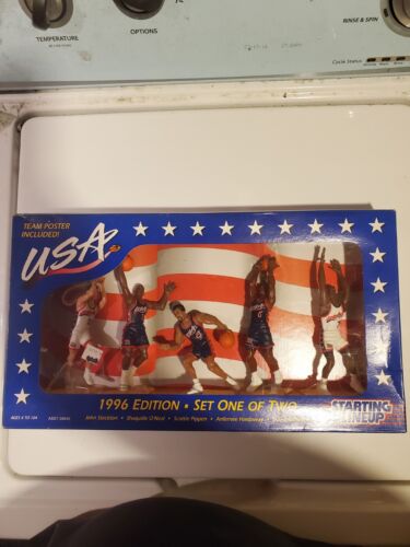 Starting Lineup USA Olympic Basketball Team 1996 édition ensemble complet 1&2 neuf dans sa boîte  - Photo 1/6