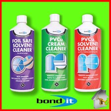 UPVC Solvent/Foil Safe/Cream Cleaners for Window & Doors Bond-It PVC Windows 
