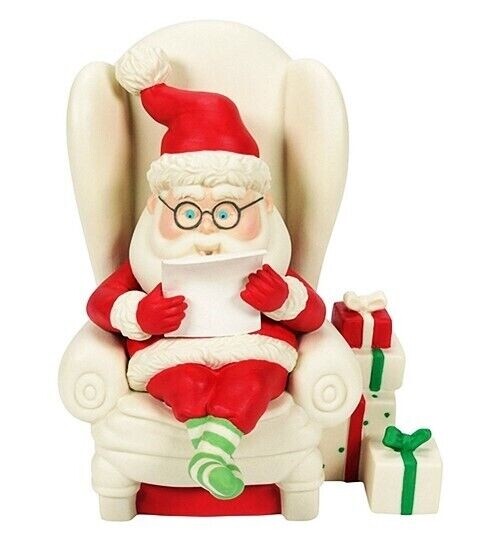 Dept 56 Snowbabies Santa's List #60089946 BRAND NEW 2022 Free Shipping