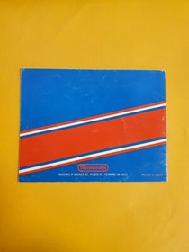 Ice Hockey Authentic Original NES Nintendo Manual Only