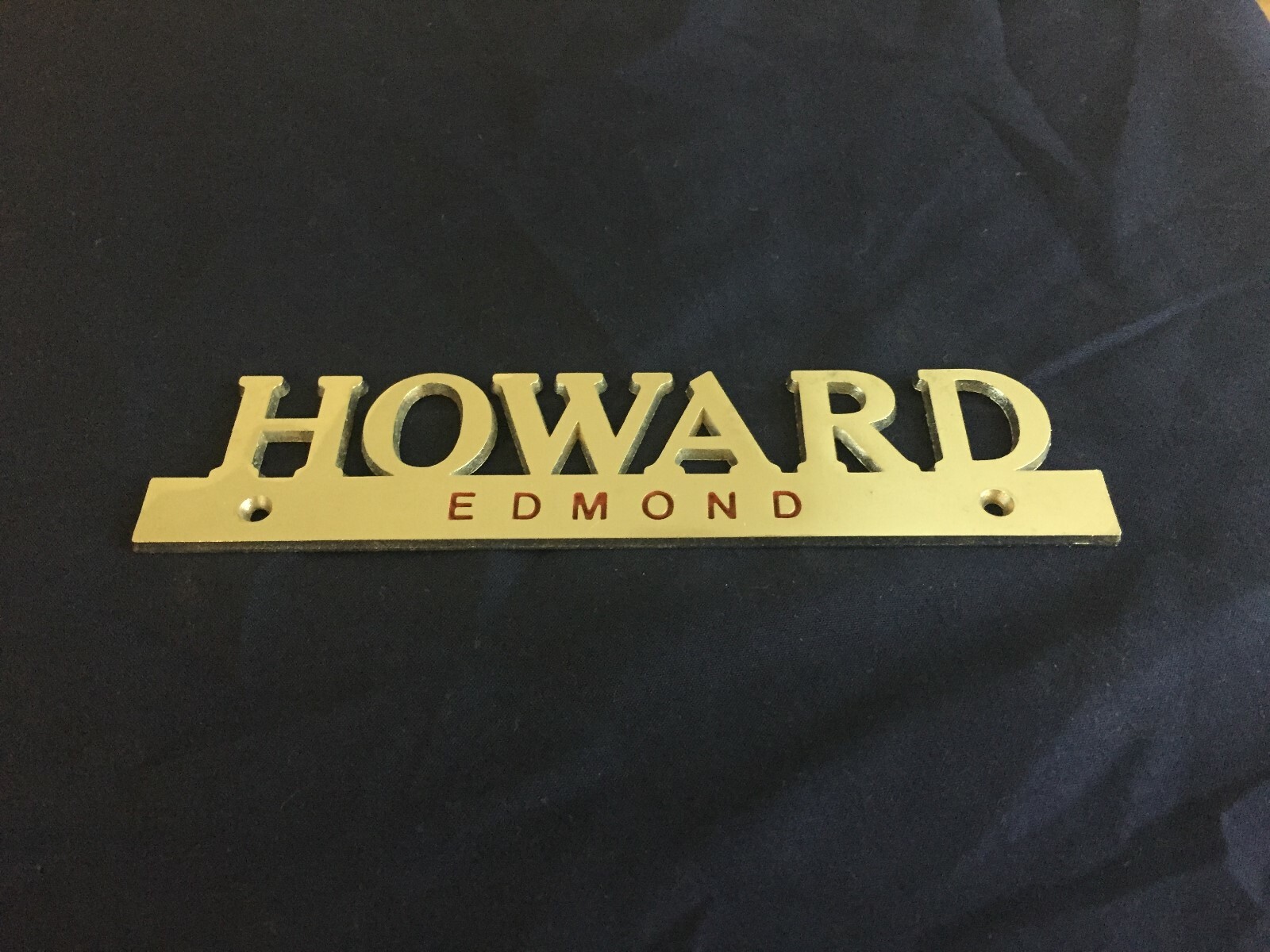 Vintage Metal Howard Edmond Car Dealership Emblem eBay