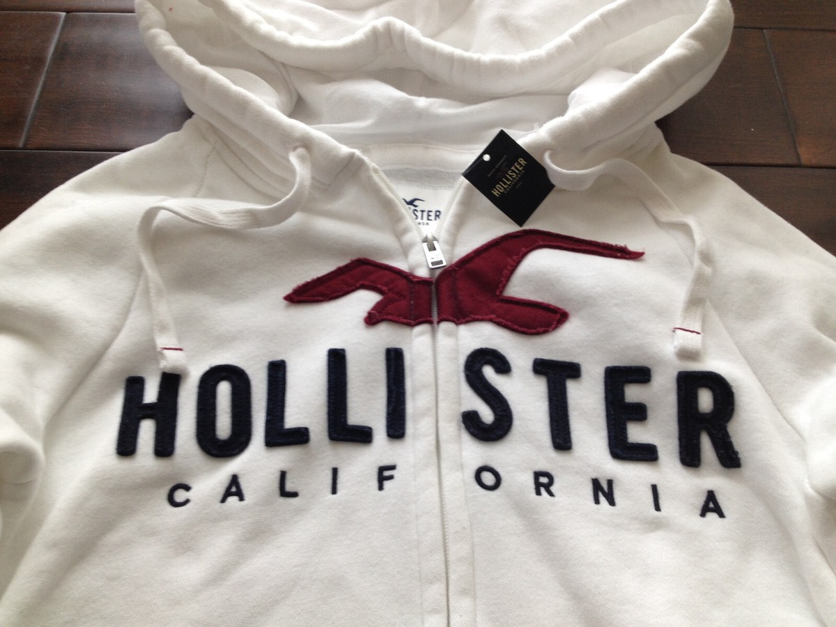 New】Hollister Men's【HCO California Seagull Logo Full-Zip
