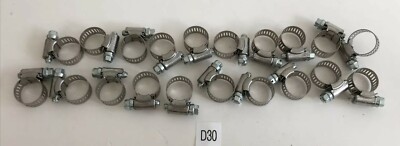 *Lot Of 30* Tridon Boat Miniature Hose Clamps 9/22mm Stainless *Warranty*