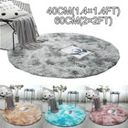 Round Shaggy Rug Soft Living Room Bedside Carpet Floor Fluffy Mat Anti-Skid Home