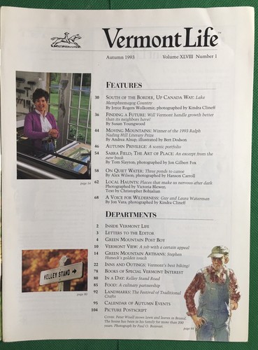 Vermont Life Magazine Herbstausgabe 1993 - Bild 3 von 3