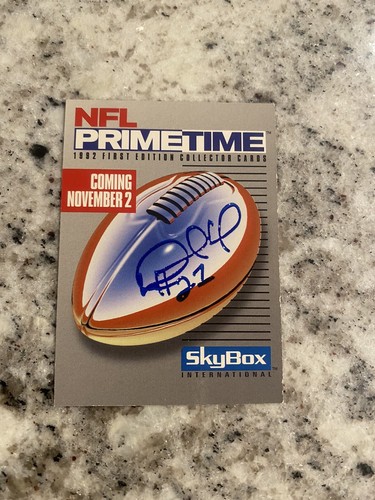 AUTOGRAPHED 1992 SKYBOX NFL PRIMETIME DESMOND HOWARD PROMO CARD MINT RARE - Picture 2 of 3