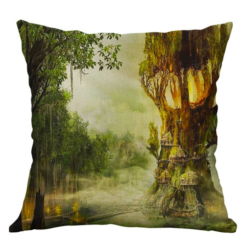 Fantasy Book Girl ReadingThrow Pillow Case Home Decor Sofa Cushion Cover - Picture 7 of 25