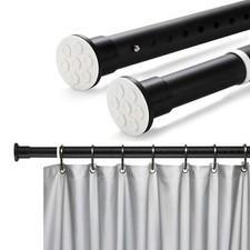 Bastone per tende in acciaio inox senza foratura asta di bloccaggio resistente asta telescopica