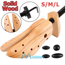 2-Way Wooden Shoe Stretcher Adjustable Shoe Expander For Men Women Boot US 4-14