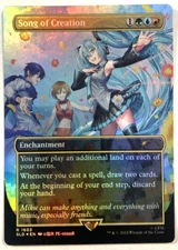 MTG Song Of Creation RAINBOW FOIL Secret Lair Hatsune Miku 1603 NM