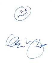 George Lopez Signed Autographed Hand Drawn Sketch COA VD