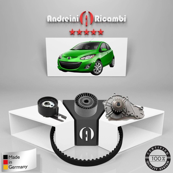 Zahnriemensatz + Wasserpumpe Mazda 2 II 1.6 MZ-CD 66KW 90PS 2015-image