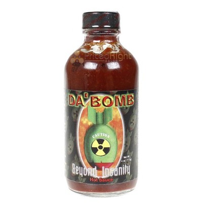 Da'Bomb Beyond Insanity Hot Sauce 4 oz. Extremely Hot 135,000 Scoville Units