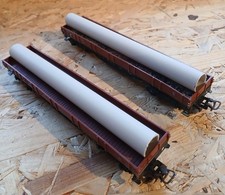 Niederbordwagen Märklin H0  -  4-Achser mit Beladung